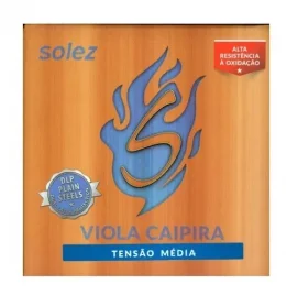 Encordoamento Viola Nquel Dlp Tenso Slvc Tenso Mdia Solez