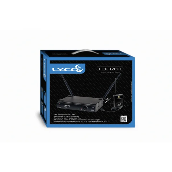 MICROFONE SEM FIO HEADSET/LAPELA UH07HLI LYCO