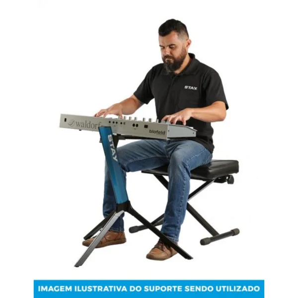 SUPORTE PARA TECLADO COMPACT AZUL STAY