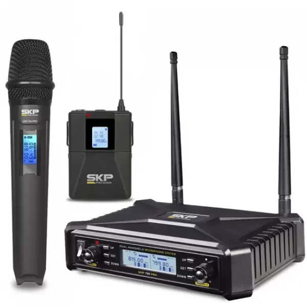 MICROFONE SEM FIO 1BASTO   1HEADSET UHF-700 PRO SKP