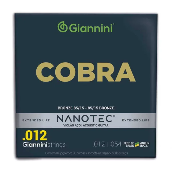 Encordoamento Violao 0.12 Nanotec Geeflks Pn Giannini