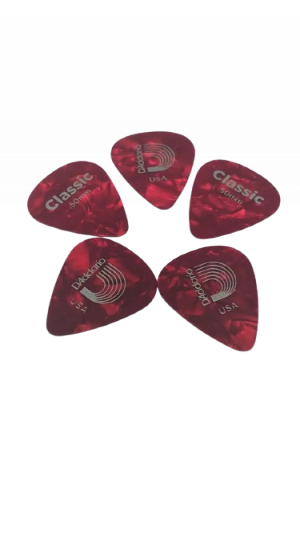 PALHETA VERMELHO PEROLADO 0,50MM DADDARIO