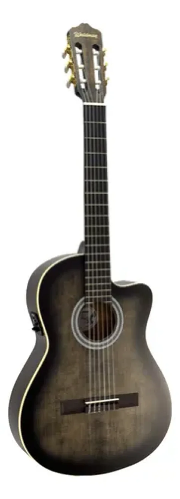 VIOLAO ELET/ACUST NAYLON CLCEX1010 BKB WALDMAN