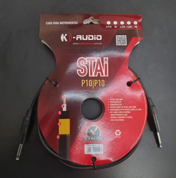 CABO P10 X P10 INST STA 7,62M KONECT