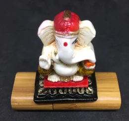 Ganesha Pintado na Resina