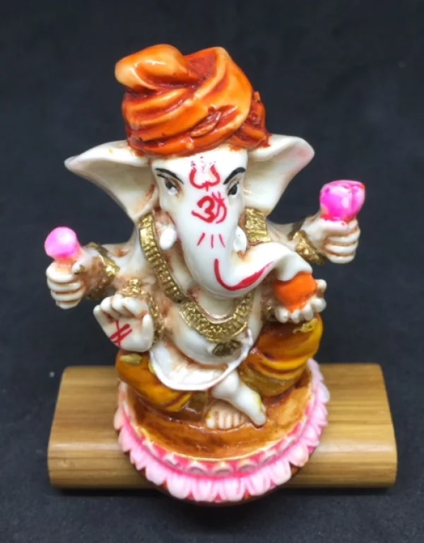 Ganesha Turbante Dhoti Laranja
