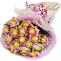 Buquê de Ferrero Rocher Cor de Rosa Buquê de Ferrero Rocher Cor de Rosa