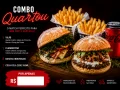 Dupla de Suspeitos - 2 burgers, 2 batatas e 2 bebidas