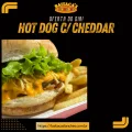 Hot dog c/cheddar + 1 batata peq. Hot dog c/cheddar + 1 batata peq.