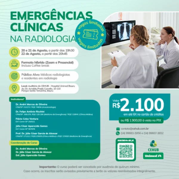 EMERG�NCIAS CL�NICAS NA RADIOLOGIA - 20 a 22/08/2026