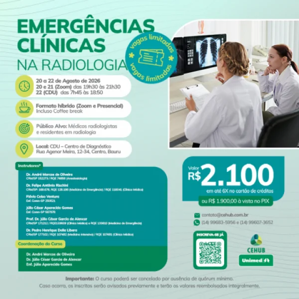 EMERG�NCIAS CL�NICAS NA RADIOLOGIA - 20 a 22/08/2026