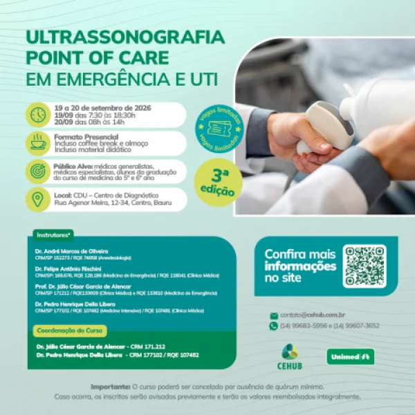 3� EDI��O - CURSO DE ULTRASSONOGRAFIA POINT OF CARE EM EMERG�NCIA E UTI