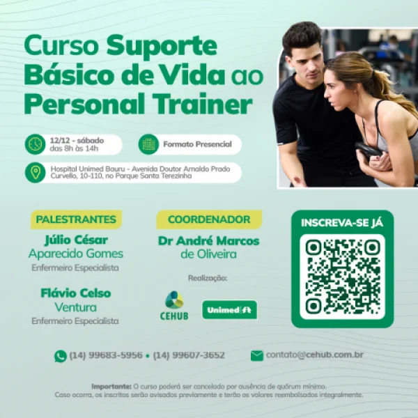 CURSO SUPORTE BÁSICO DE VIDA PARA PERSONAL TRAINER