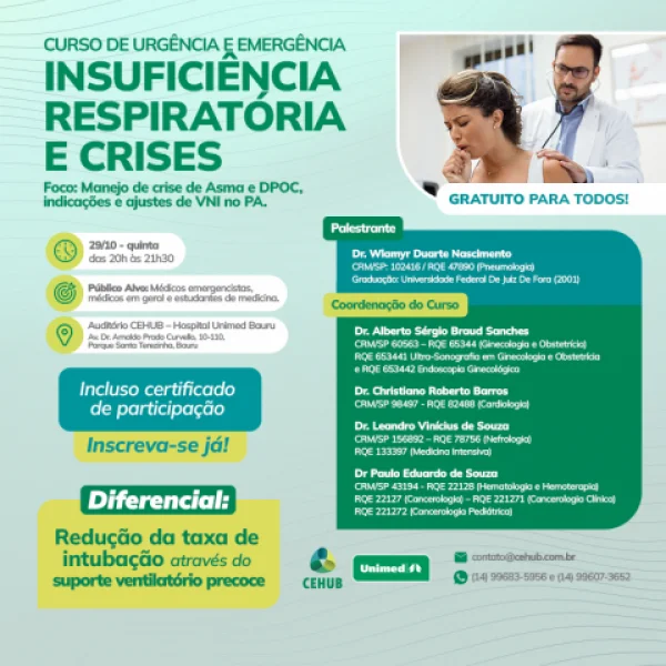 CURSO URGÊNCIA E EMERGÊNCIA  - Insuficiência Respiratória e Crises