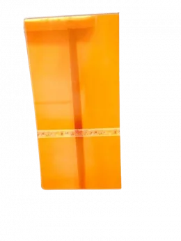 Chapa Acrilica Colorida Laranja Fluorescente 1000x500mm Esp. 3,0mm