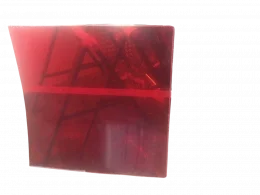 Chapa Acrilica Colorida Vermelha transparente 50cmx50cm Esp. 3,0mm