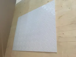 Chapa Aluminio Lavrada Xadrez Branca 1000x500mm Na Esp. De 1,2mm