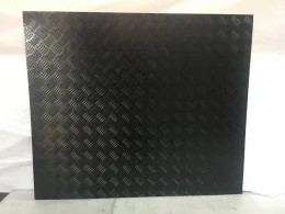 Chapa Aluminio Xadrez Preta 1000x500mm Na Esp. De 1,2mm