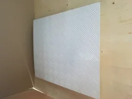 Chapa Aluminio Xadrez Branca 1000x500mm Na Esp. De 1,2mm