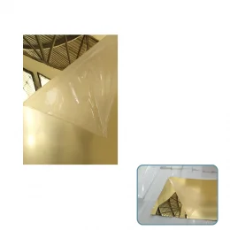 Chapa Acrilica Espelhada Dourada 500x500mm Esp. 2,0mm