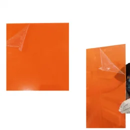 Chapa Acrilica Colorida Laranja Fluorescente 50cmx50cm Esp. 3,0mm