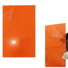 Chapa Acrilica Colorida Laranja Fluorescente 1000x500mm Esp. 3,0mm