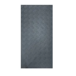 Chapa Aluminio Xadrez Preta 1000x500mm Na Esp. De 1,2mm