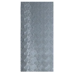Chapa Aluminio Lavrada Xadrez 1000x240mm Na Esp. De 1,2mm