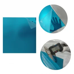 Placa Acr�lica Espelhada Azul 500x500mm Esp. 2,0mm
