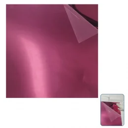 Placa Acr�lica Espelhada Rosa 1000x1000mm Esp. 2,0mm