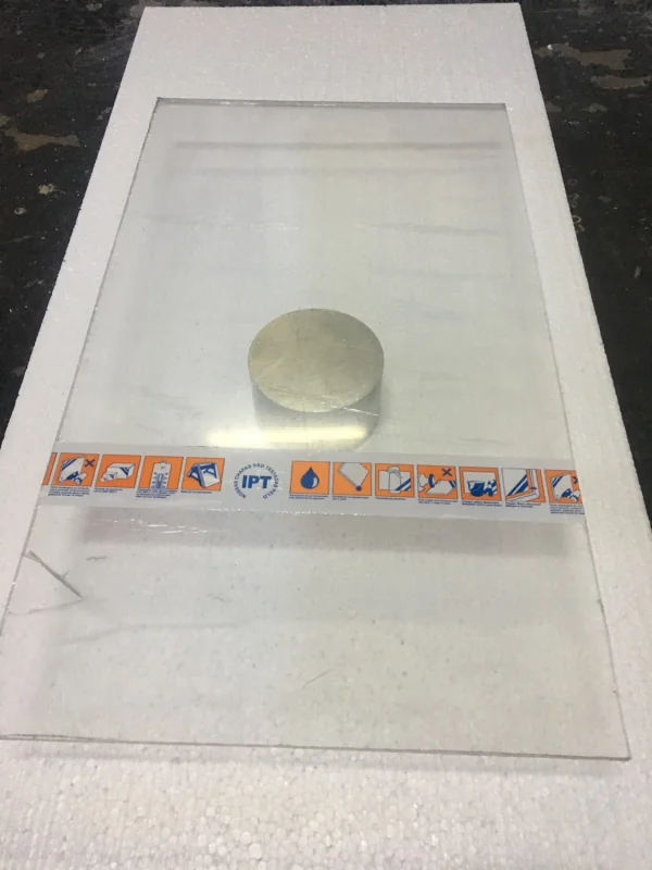 Chapa Acrlica Transparente  20cm X 20cm Esp.de 2,0mm