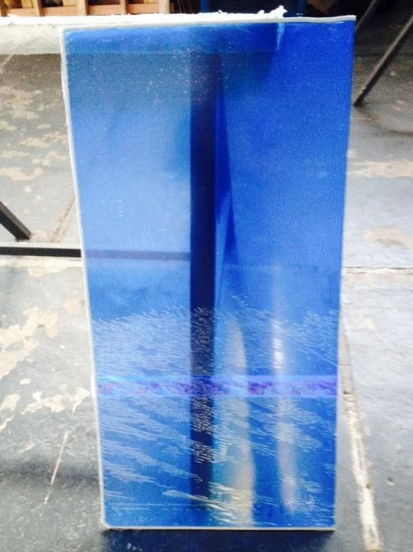 Chapa Acrilica Colorida Azul Fluorescente 1000x500mm Esp. 3,0mm