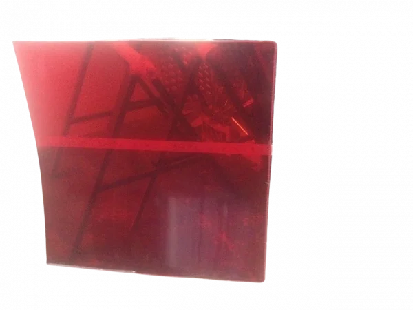 Chapa Acrilica Colorida Vermelha transparente 50cmx50cm Esp. 3,0mm