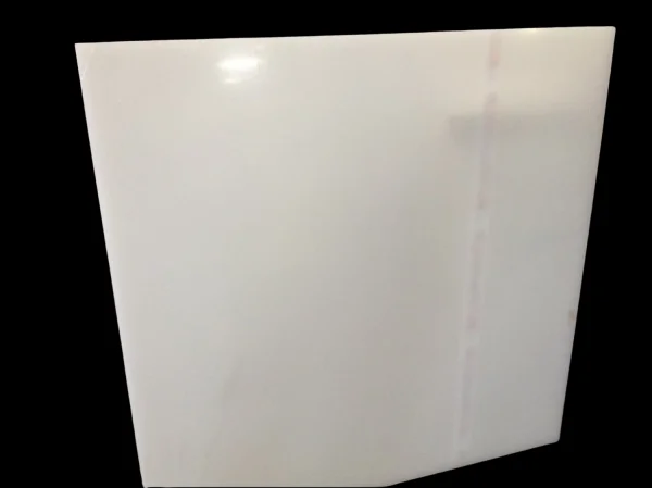 Chapa Acrilica Colorida Branca Leitosa 49cmx49cm Esp. 10,0mm