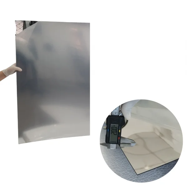 Chapa Acrilica Espelhada Prata 500x500mm Esp. 2,0mm