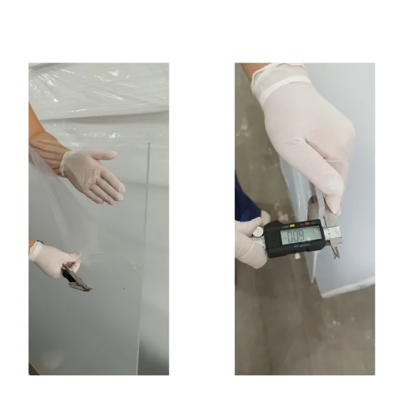 Chapa Acrilica Transparente 1000x500mm Esp. 6,0mm