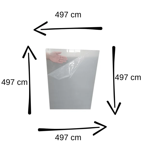 Chapa Acr�lica Transparente 500x500mm Esp. 10,0mm