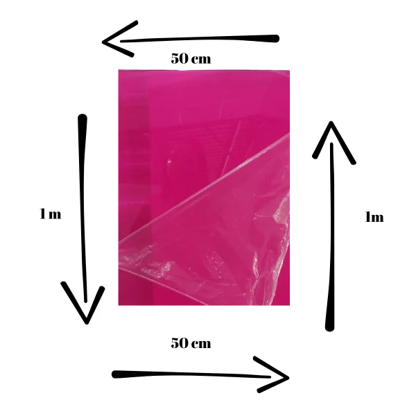 Chapa Acrilica Colorida Rosa Fluorescente 1000x500mm Esp. 3,0mm