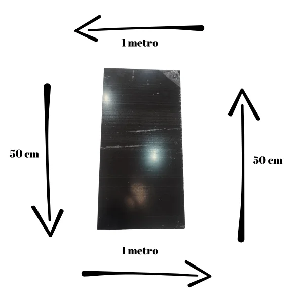 Chapa Acrilica Colorida Fum� 1000x500mm Esp. 3,0mm