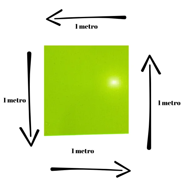 Chapa Acr�lica Verde Fluorescente 1000x1000mm Esp. De 3,0mm