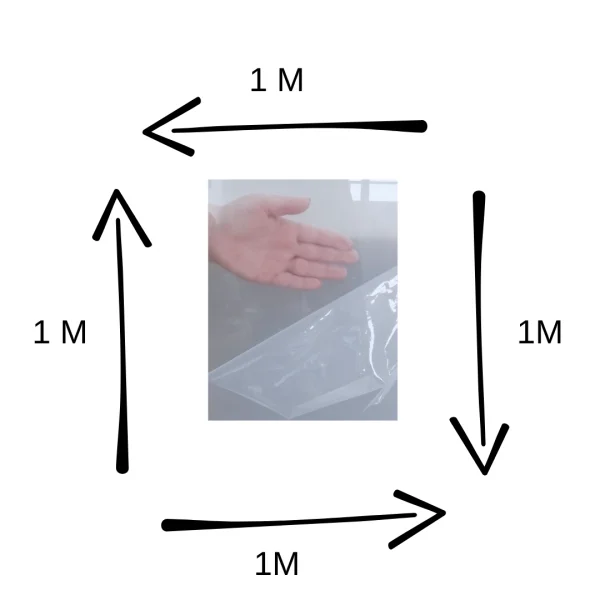 Chapa Acrilica Transparente 1000x500mm Esp. 4mm