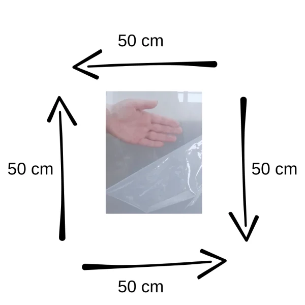Chapa Acrilica Transparente 500X500Mm Esp.De 3,0Mm