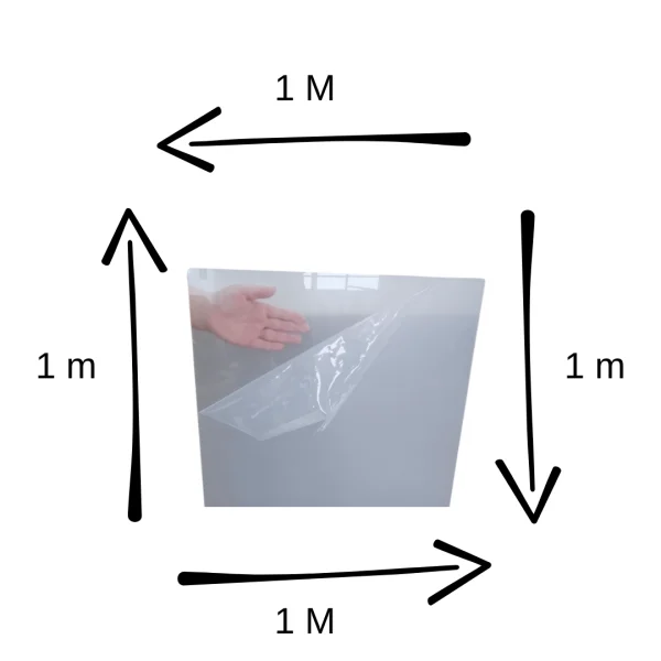 Chapa Acrilica Transparente 1,0mt X 1,0mt Na Esp. De 3mm.