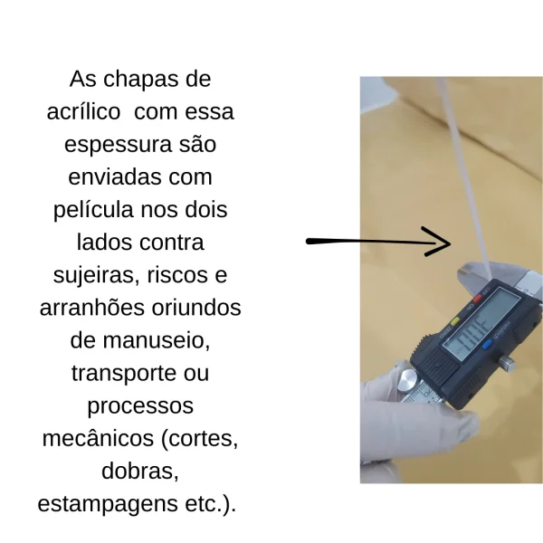 Chapa Acrilica Transparente 1,0mt X 1,0mt Na Esp. De 3mm.