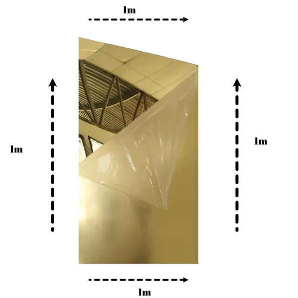 Placa Acr�lica Espelhada Dourada 1000x1000mm Esp. De 2,0mm