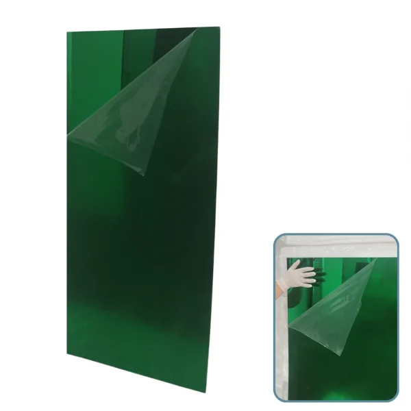 Placa Acr�lica Espelhada Verde 1000x500mm Esp. 2,0mm