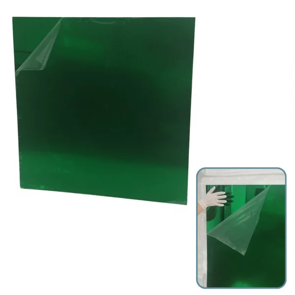 Placa Acr�lica Espelhada Verde 1000x1000mm Esp. 2,0mm
