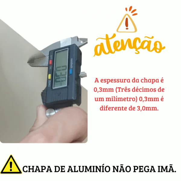 Chapa Aluminio Lisa 1000x1000 Esp. 0,3mm