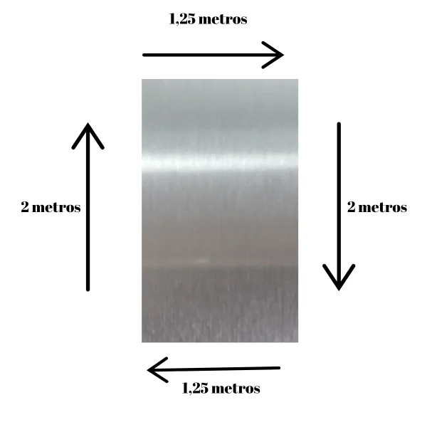 Chapa A�o Inox 430 Escovado 2000x1250mm Na Esp. De 0,4mm