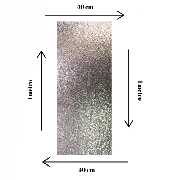 Chapa Aluminio Stucco 1000x500mm Na Esp. De 0,5mm (estuque)